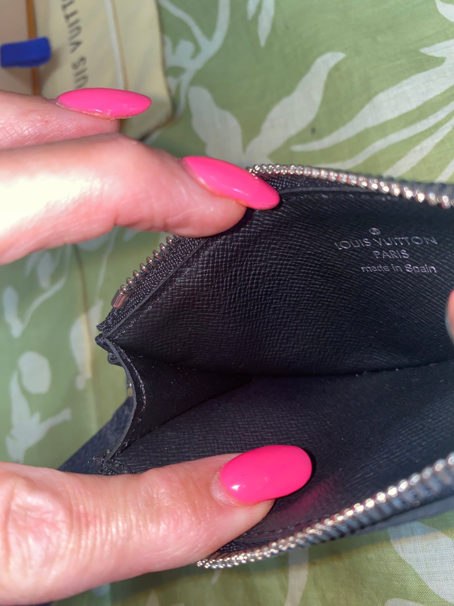 Damier Graphite Card Pouch with Removable Wristlet Strap