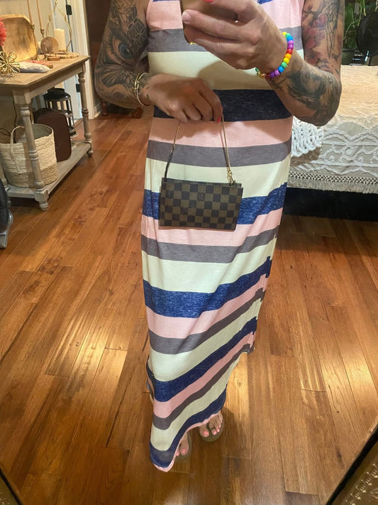 Bucket Pouch PM in DE print-comes with original wristlet strap