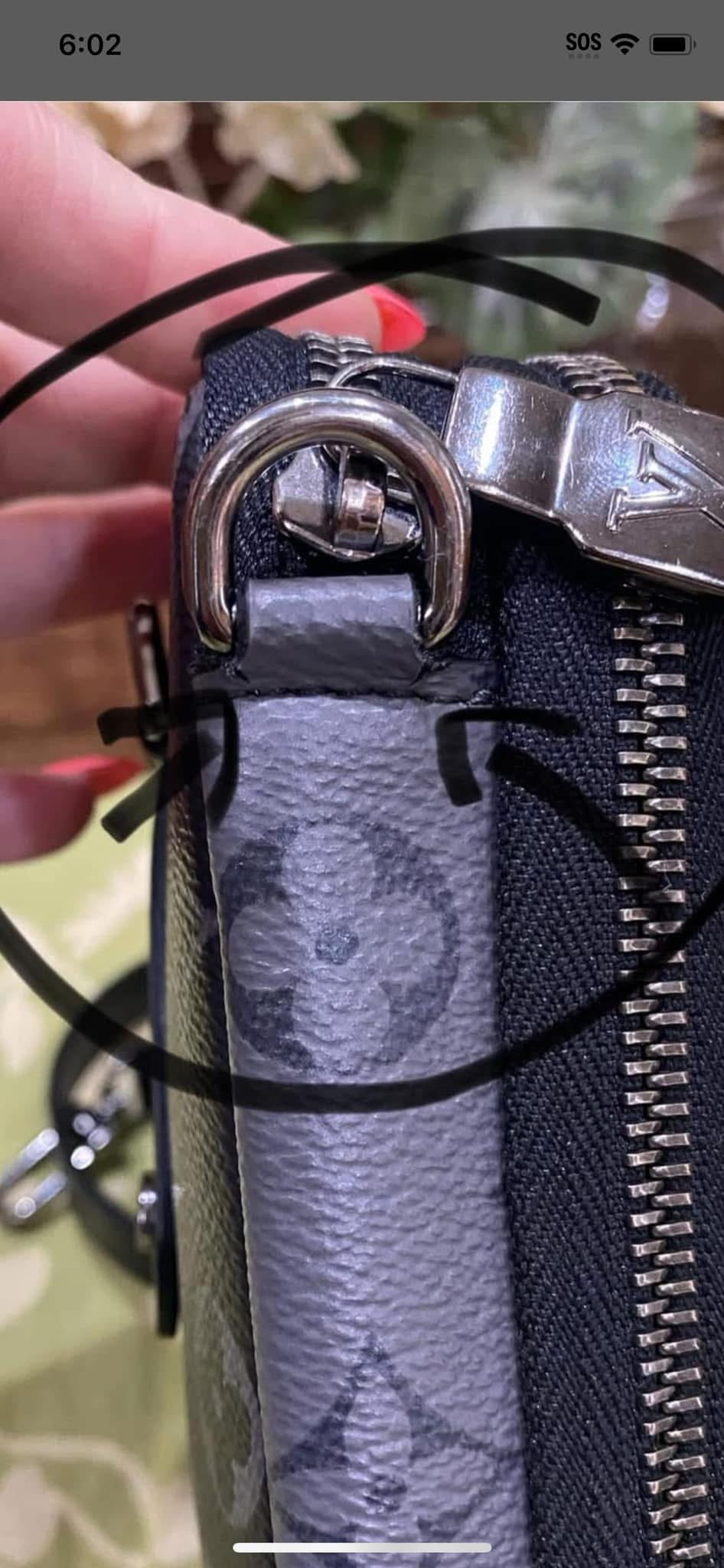 Reverse Monogram Eclipse Double Phone Pouch