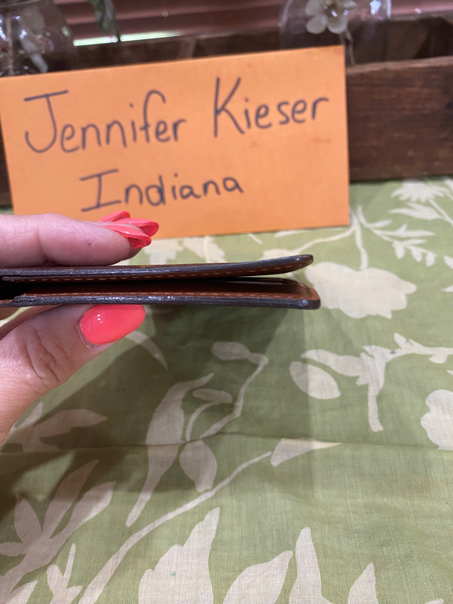 Checkbook Cover (with three credit card slots)