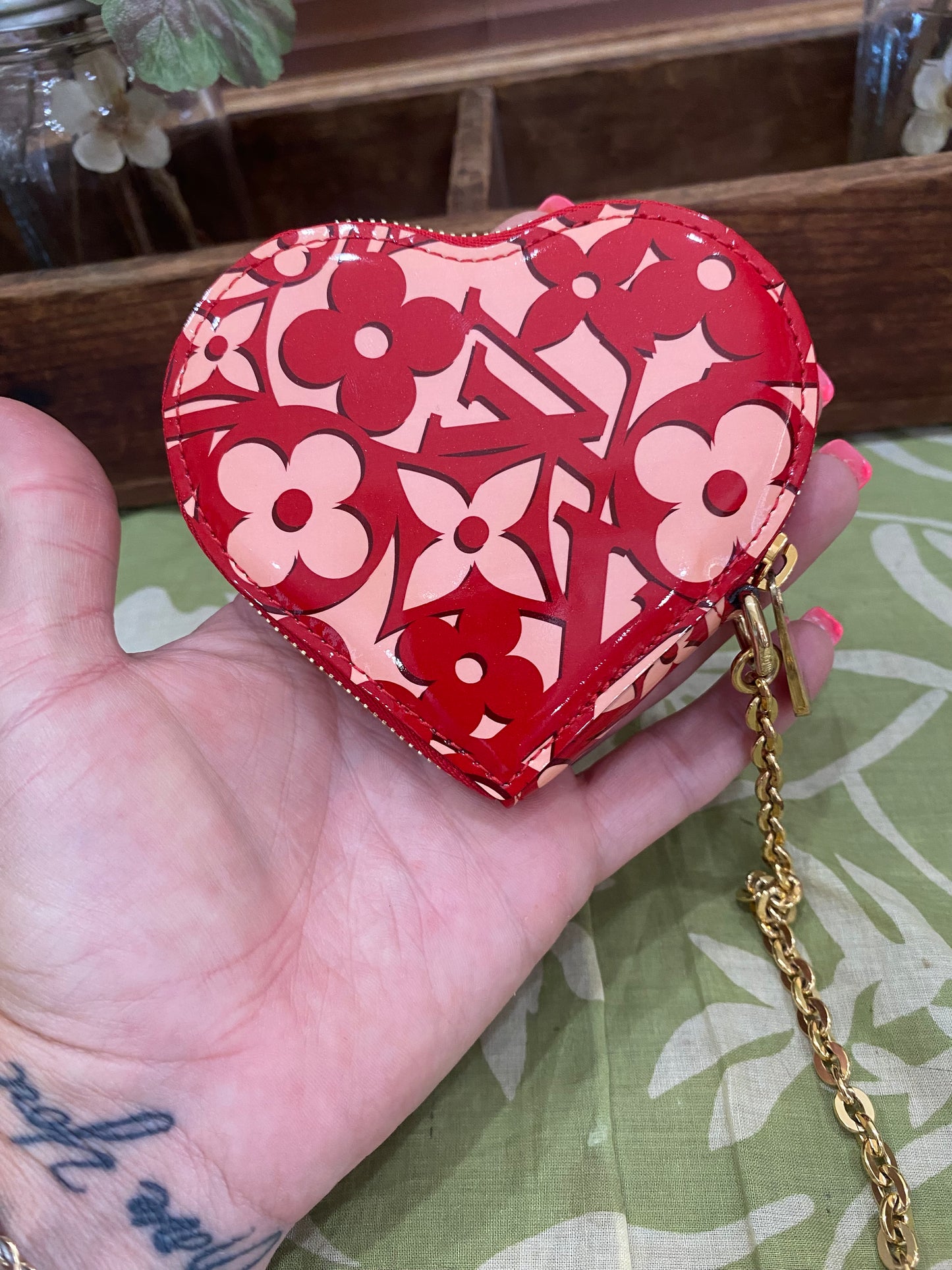 Vernis Sweet Porte Monnaie Coer Heart Coin Purse/Bag Charm