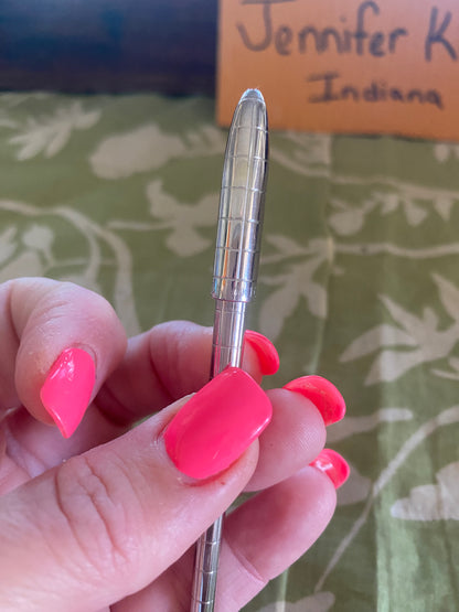 Silver Tone Twist Top Pen