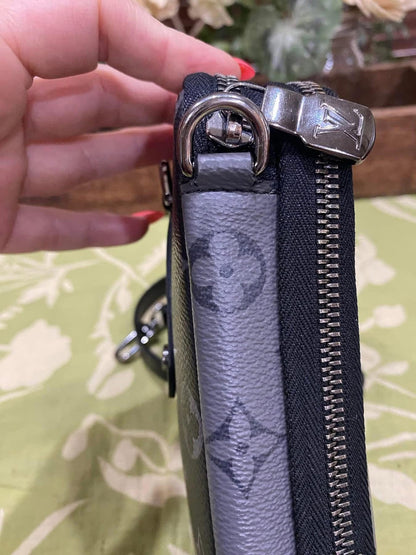 Reverse Monogram Eclipse Double Phone Pouch