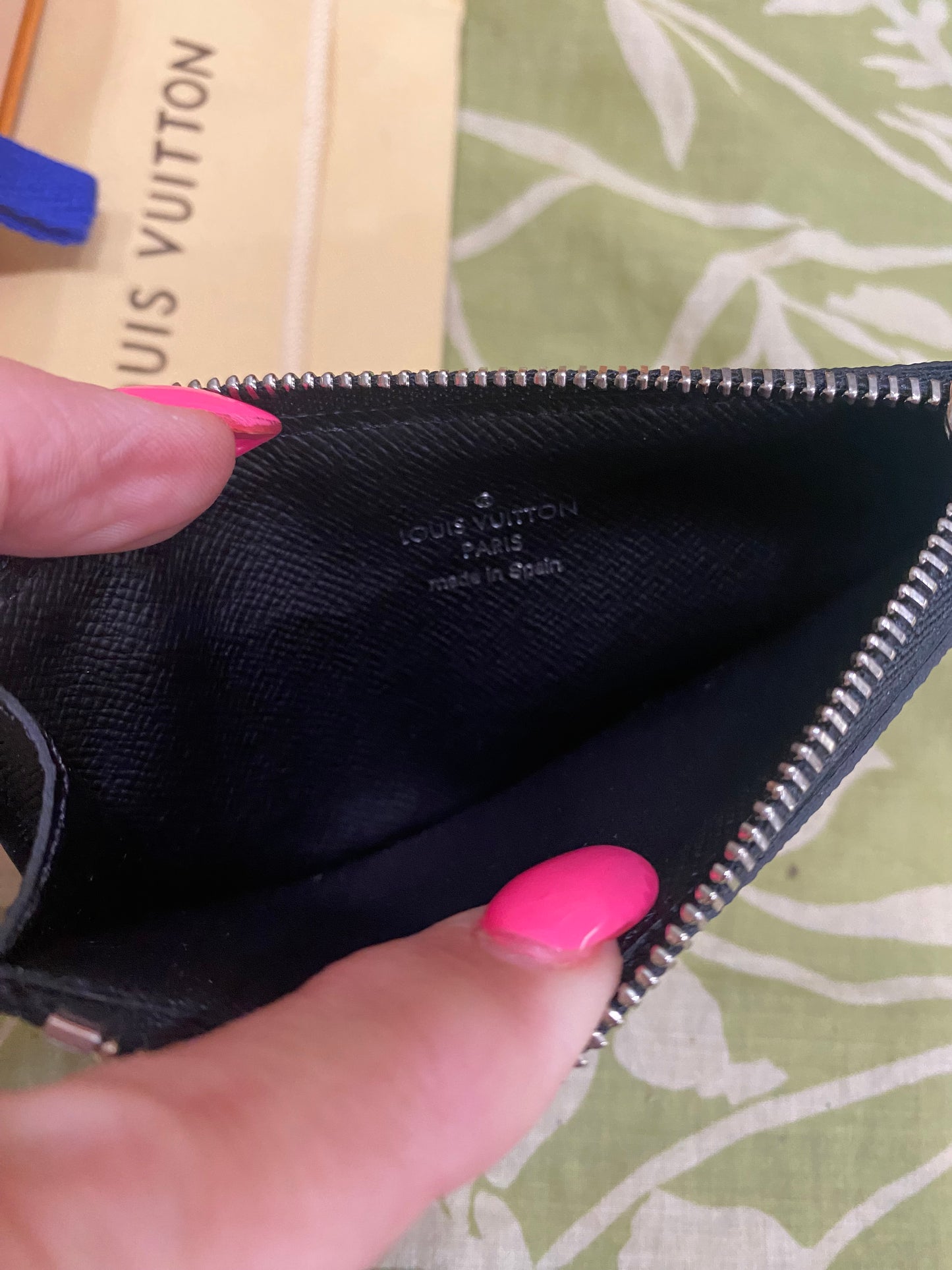 Damier Graphite Card Pouch with Removable Wristlet Strap