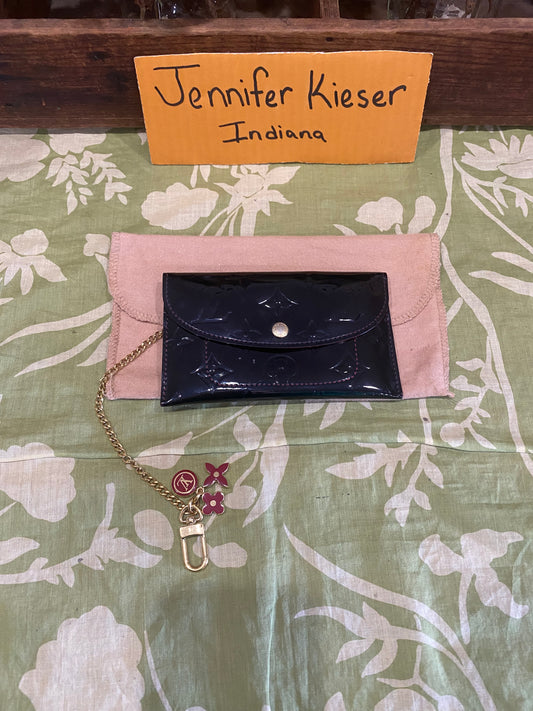 Vernis Envelope Plate Pouch (black)