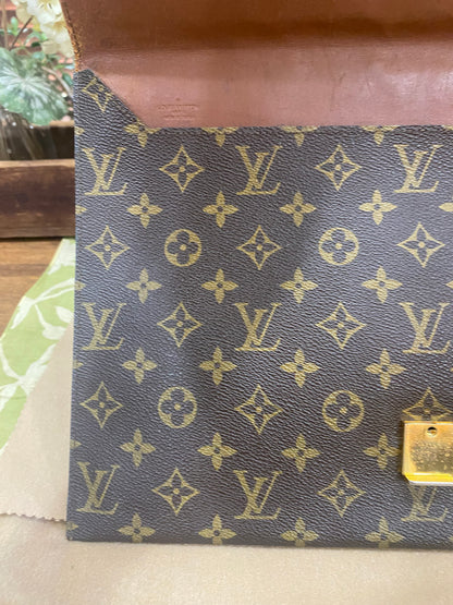 Vintage Poche Plate Envelope Document Clutch