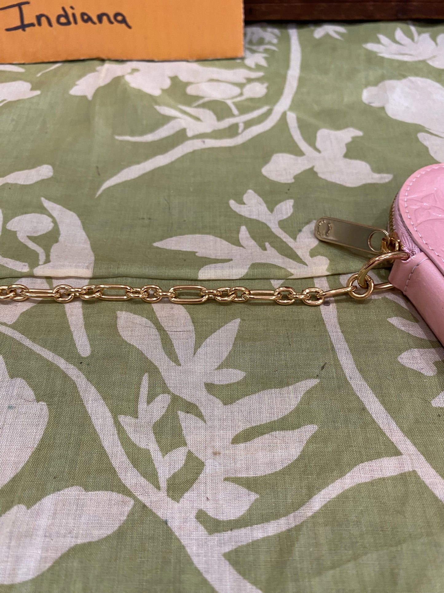 Pink Vernis Heart Coin Purse/Bag Charm