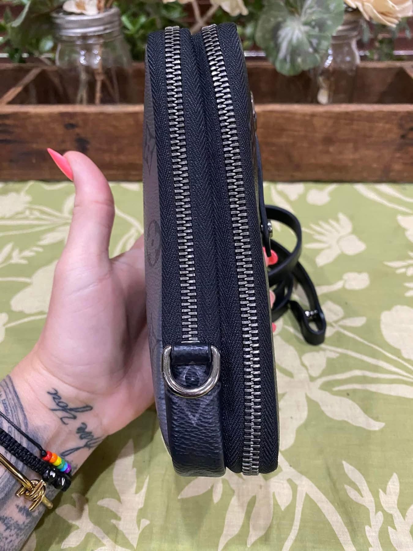 Reverse Monogram Eclipse Double Phone Pouch