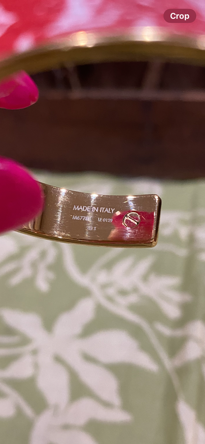 Monogram Jonck Wild Bangle Cuff Bracelet (red)