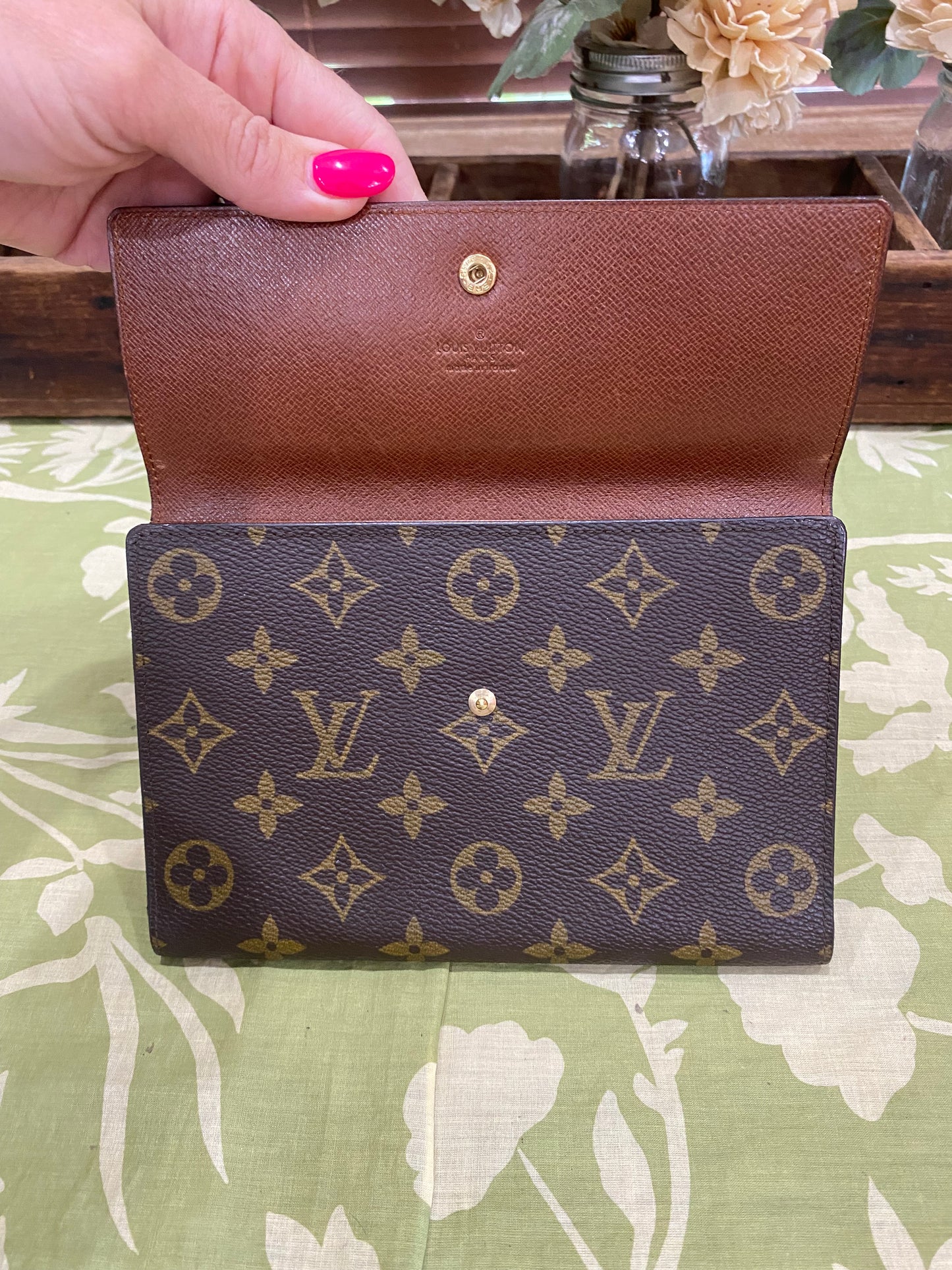 Vintage Passport Wallet Clutch