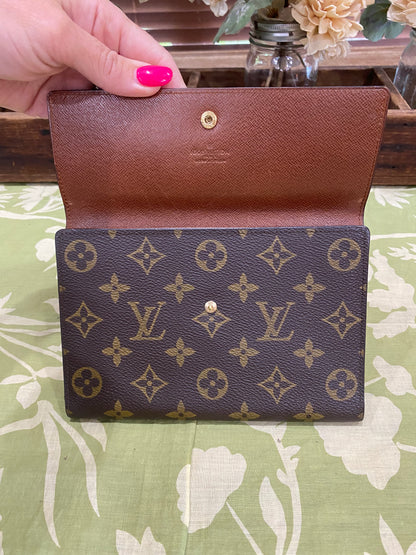 Vintage Passport Wallet Clutch