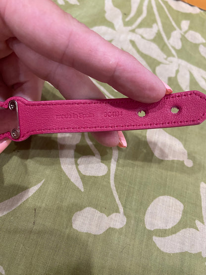 Pink EPI Leather Bracelet