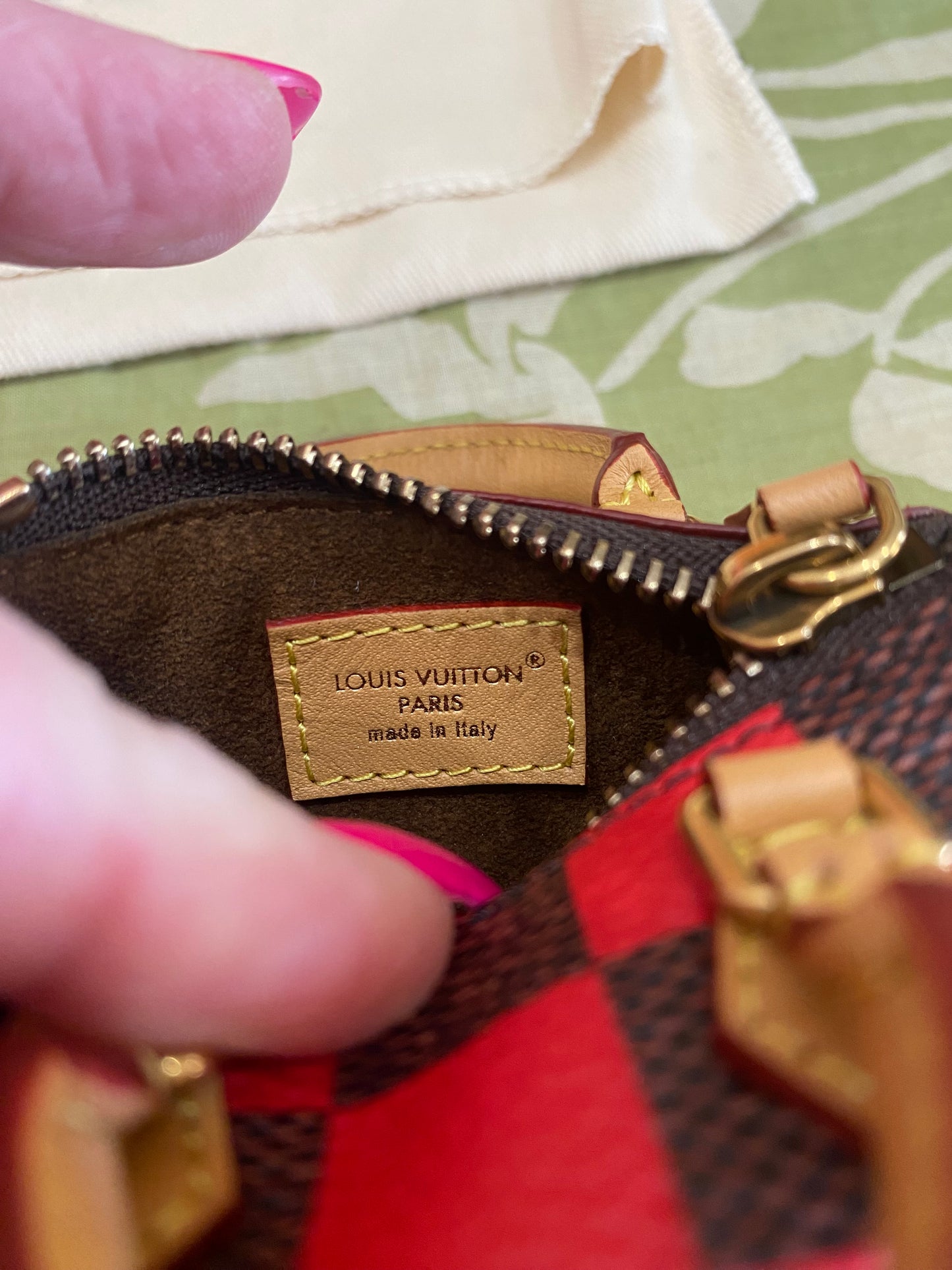 Damier Pop Mini Speedy Bag Charm
