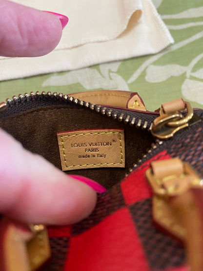 Damier Pop Mini Speedy Bag Charm