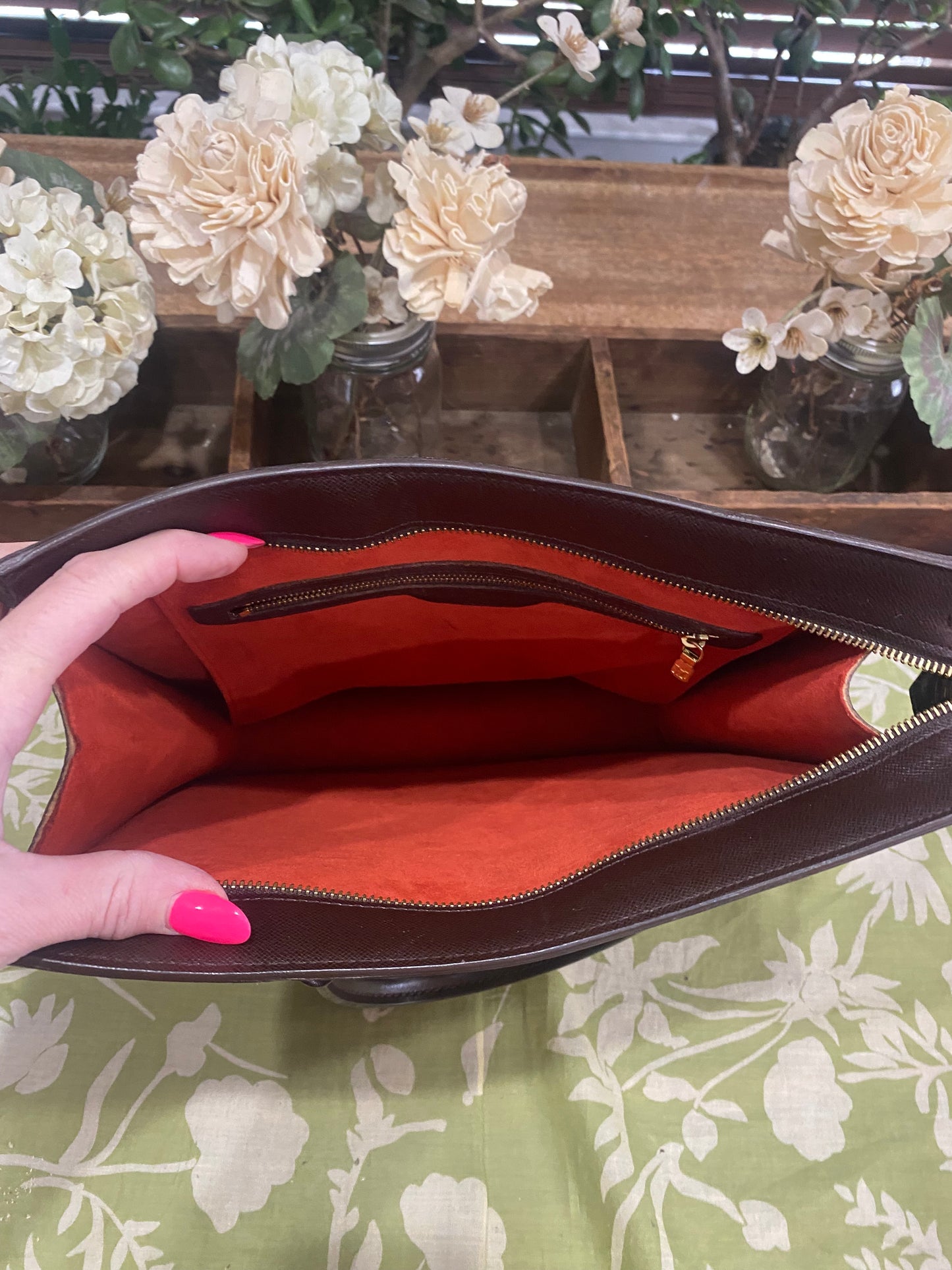 Venice PM Sac Plat in Damier Ebene