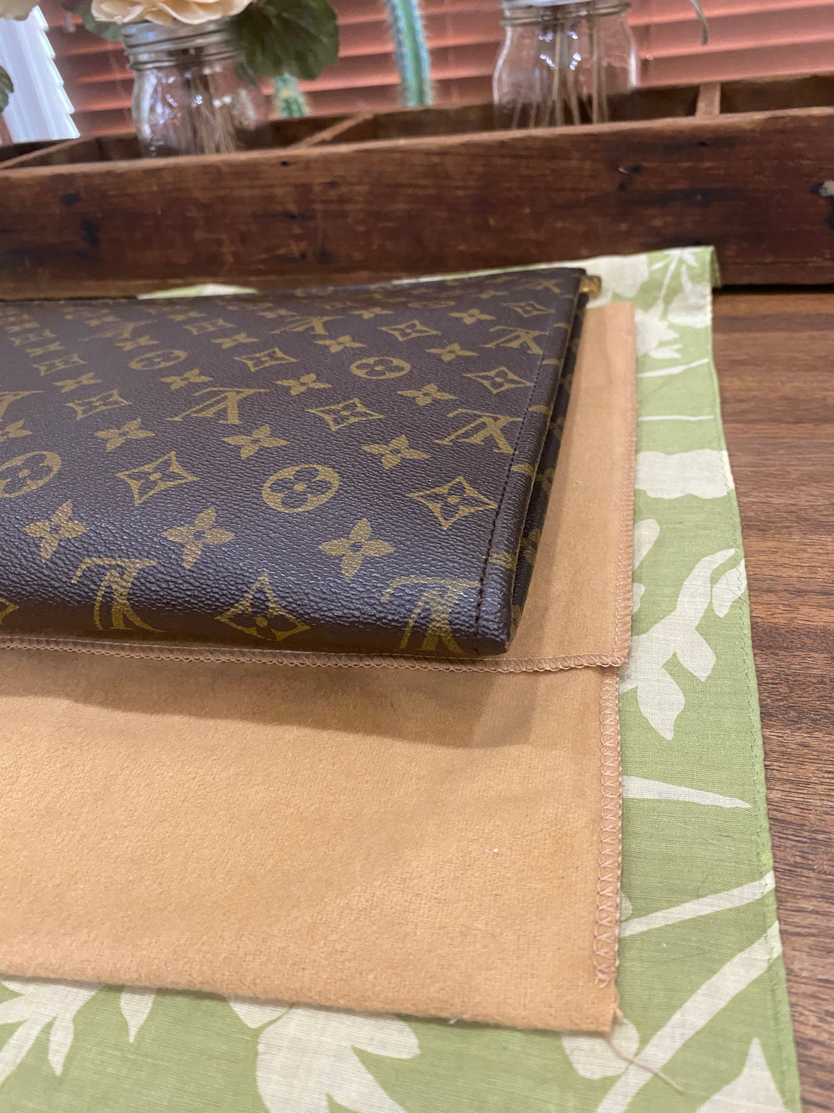 Vintage Porte Document Portfolio Clutch