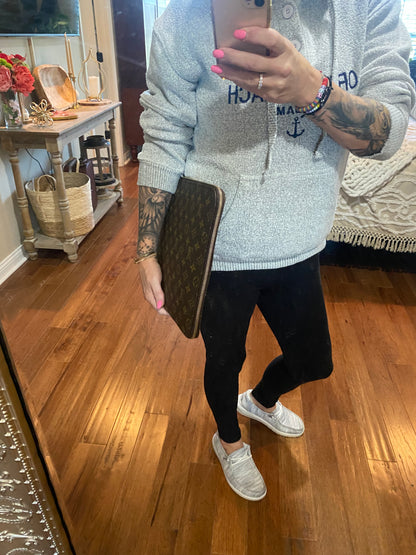 Vintage Porte Document Portfolio Clutch