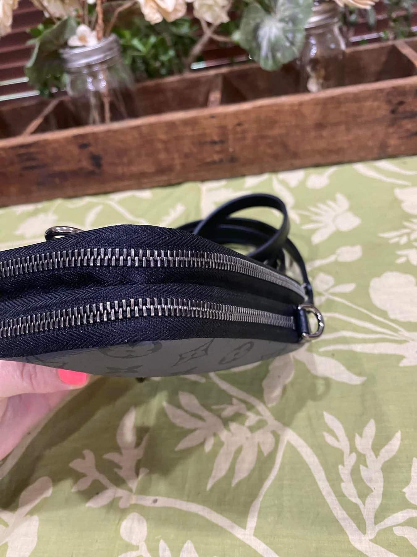 Reverse Monogram Eclipse Double Phone Pouch