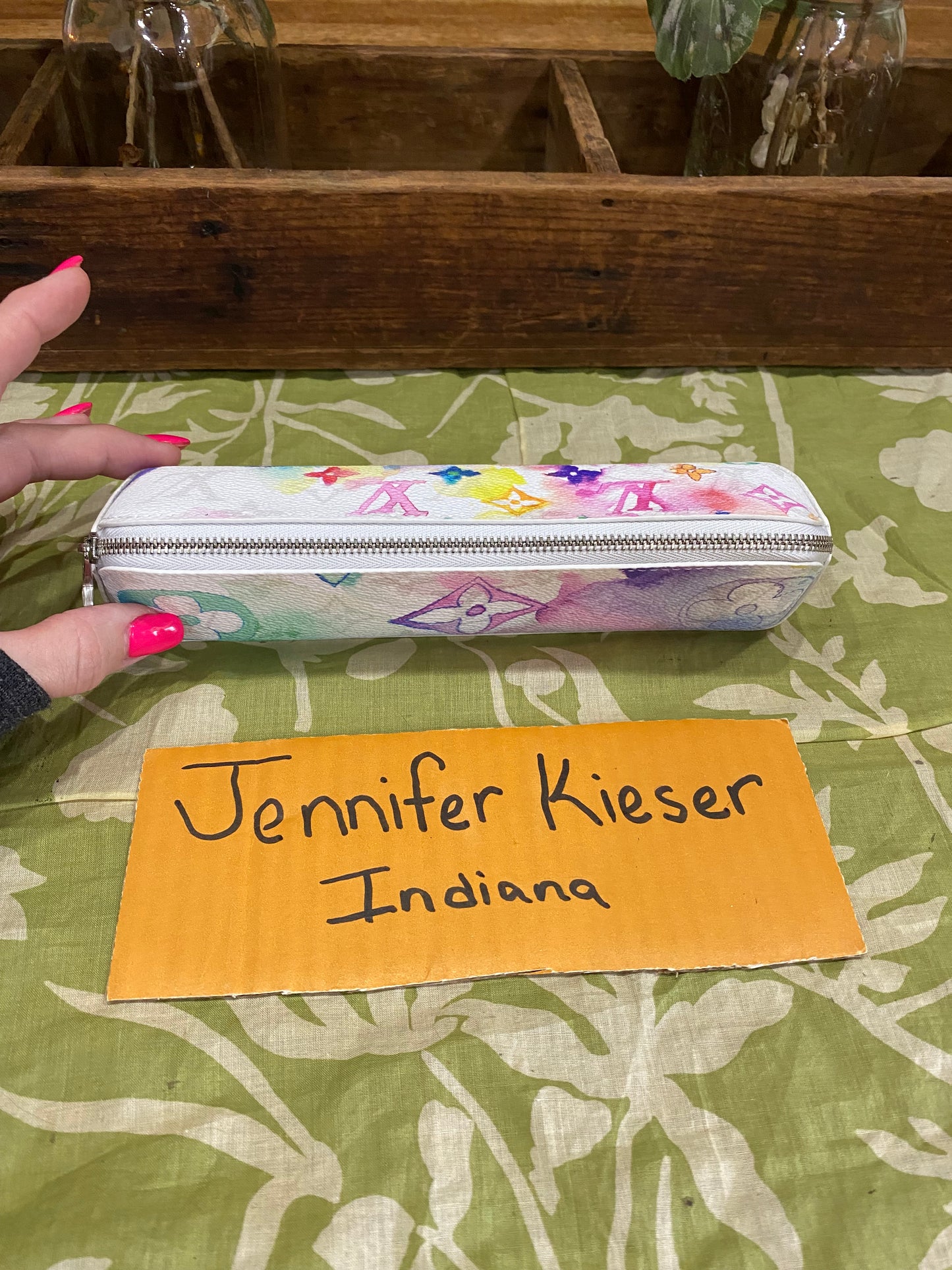 NEW Elizabeth Watercolor Pencil Case