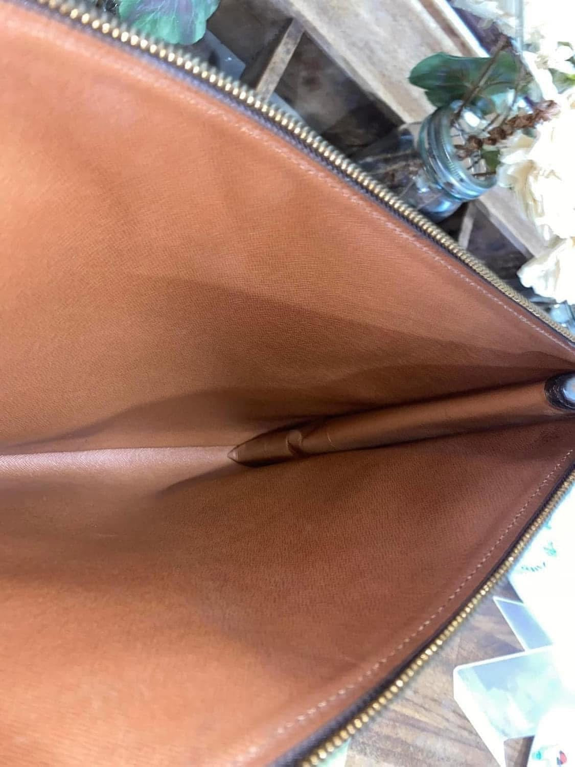 Vintage Porte Document Portfolio Clutch