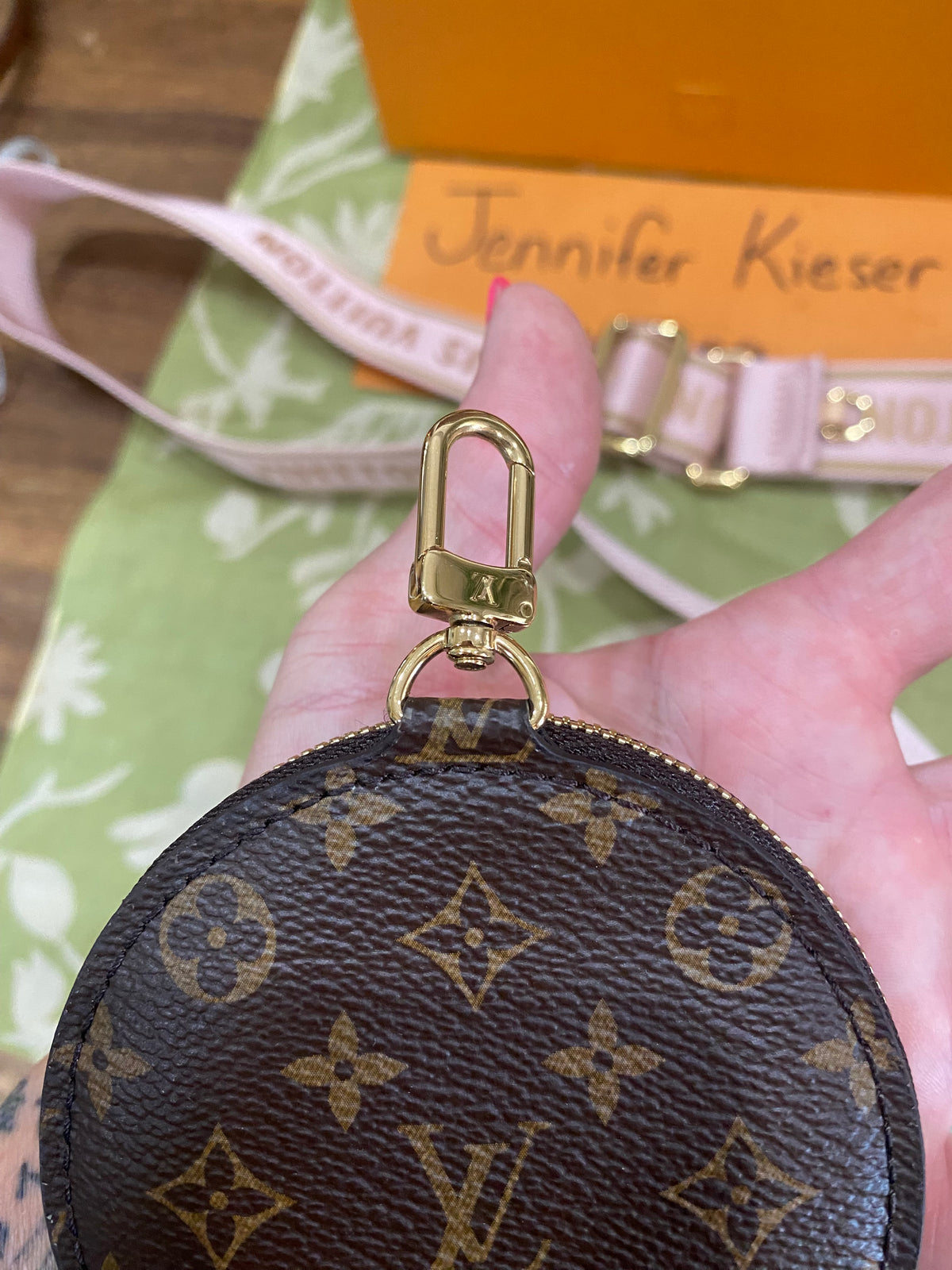 NEW Jacquard Removable Adjustable Strap and Coin Pouch
