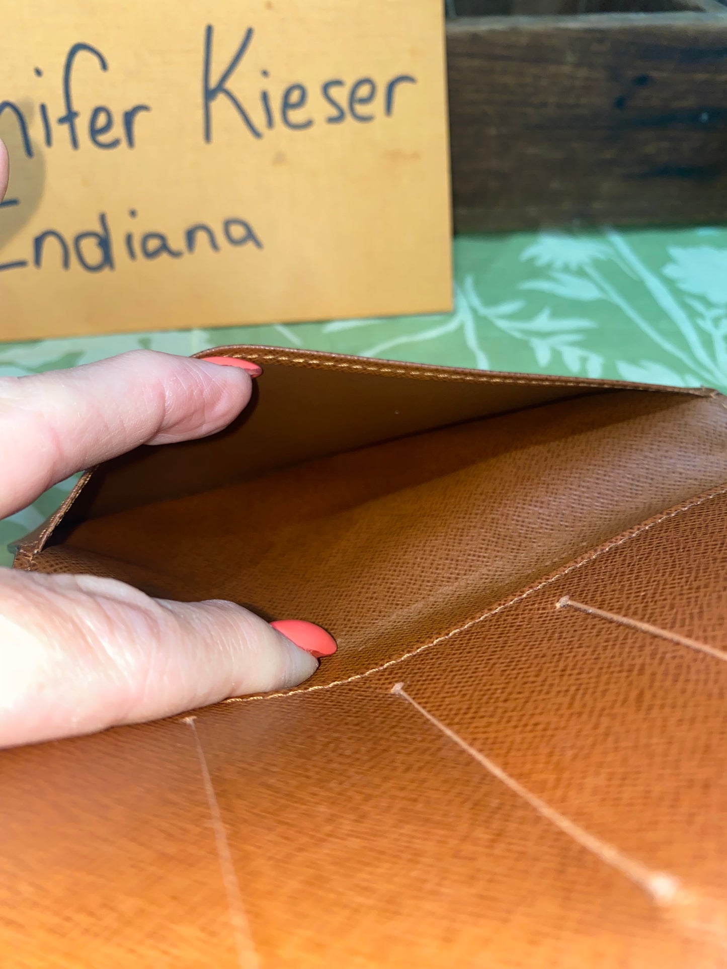 Checkbook Cover (with three credit card slots)