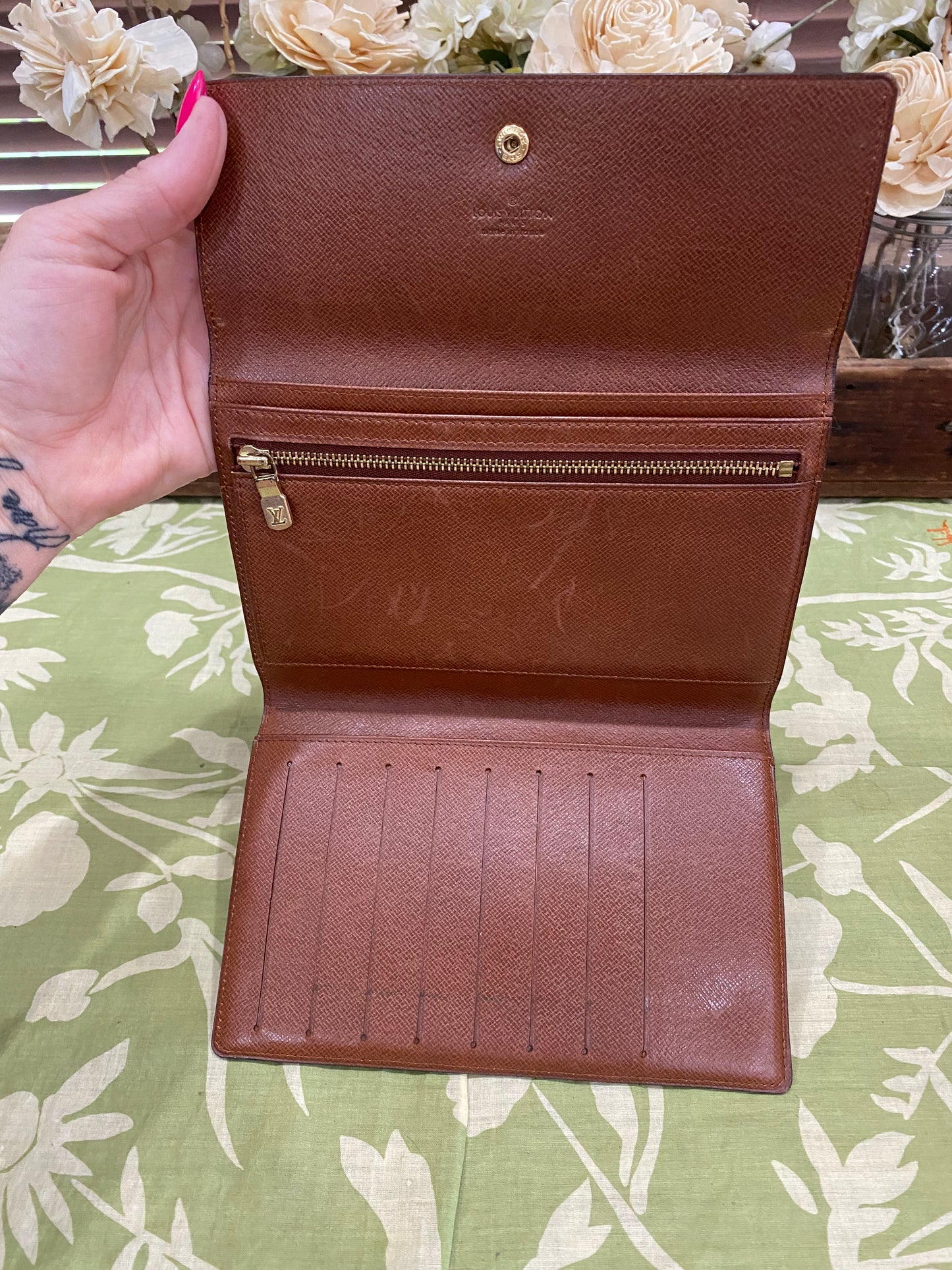 Vintage Passport Wallet Clutch