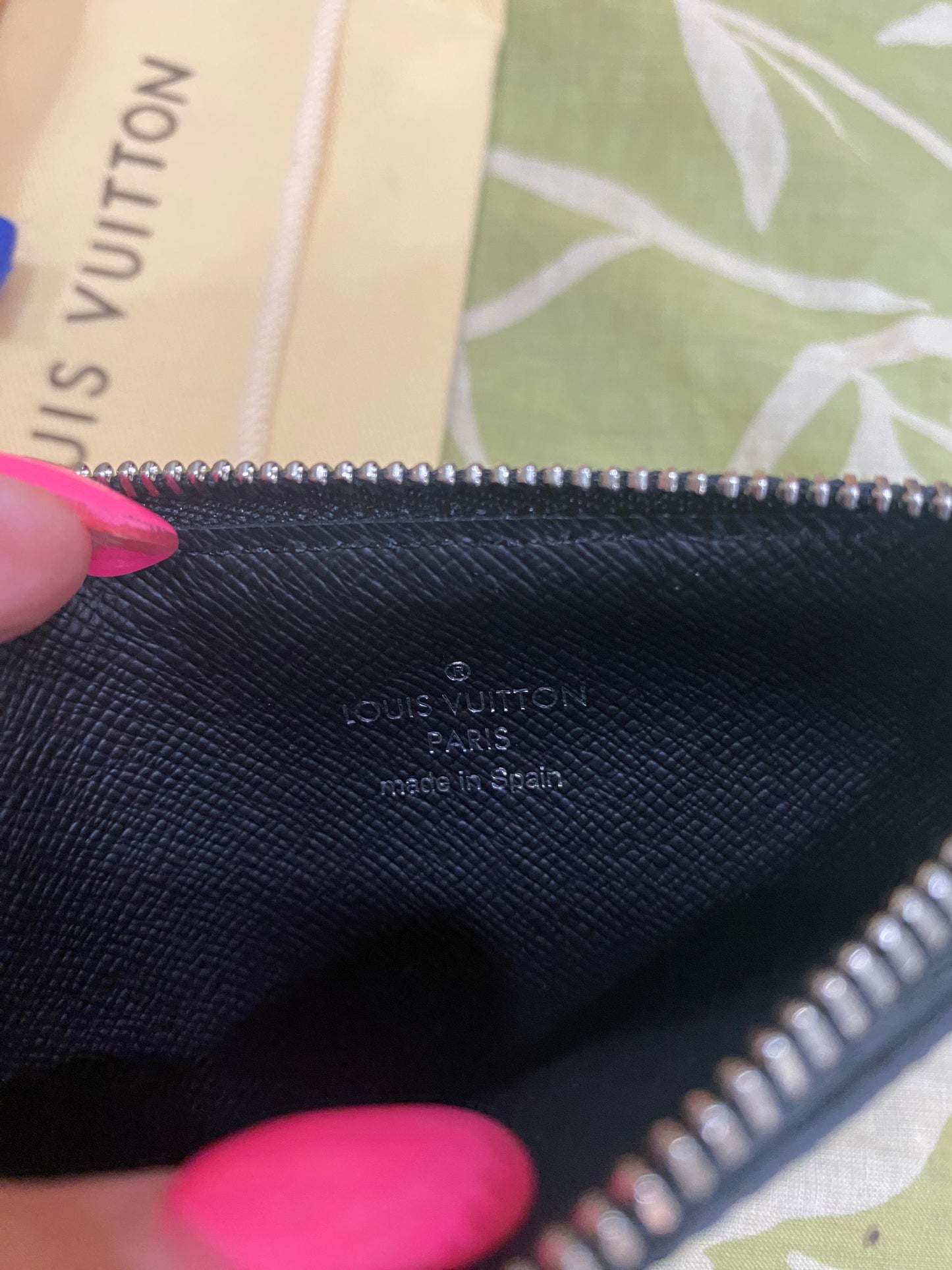 Damier Graphite Card Pouch with Removable Wristlet Strap