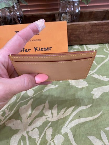 Vachetta Porte Cartes Voyage Credit Card Case