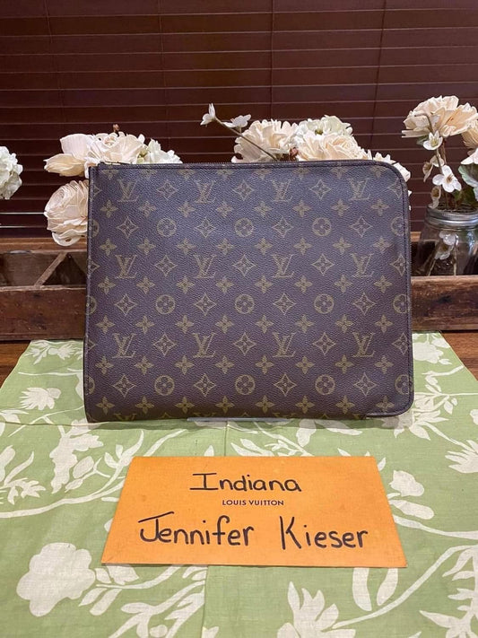 Vintage Porte Document Portfolio Clutch