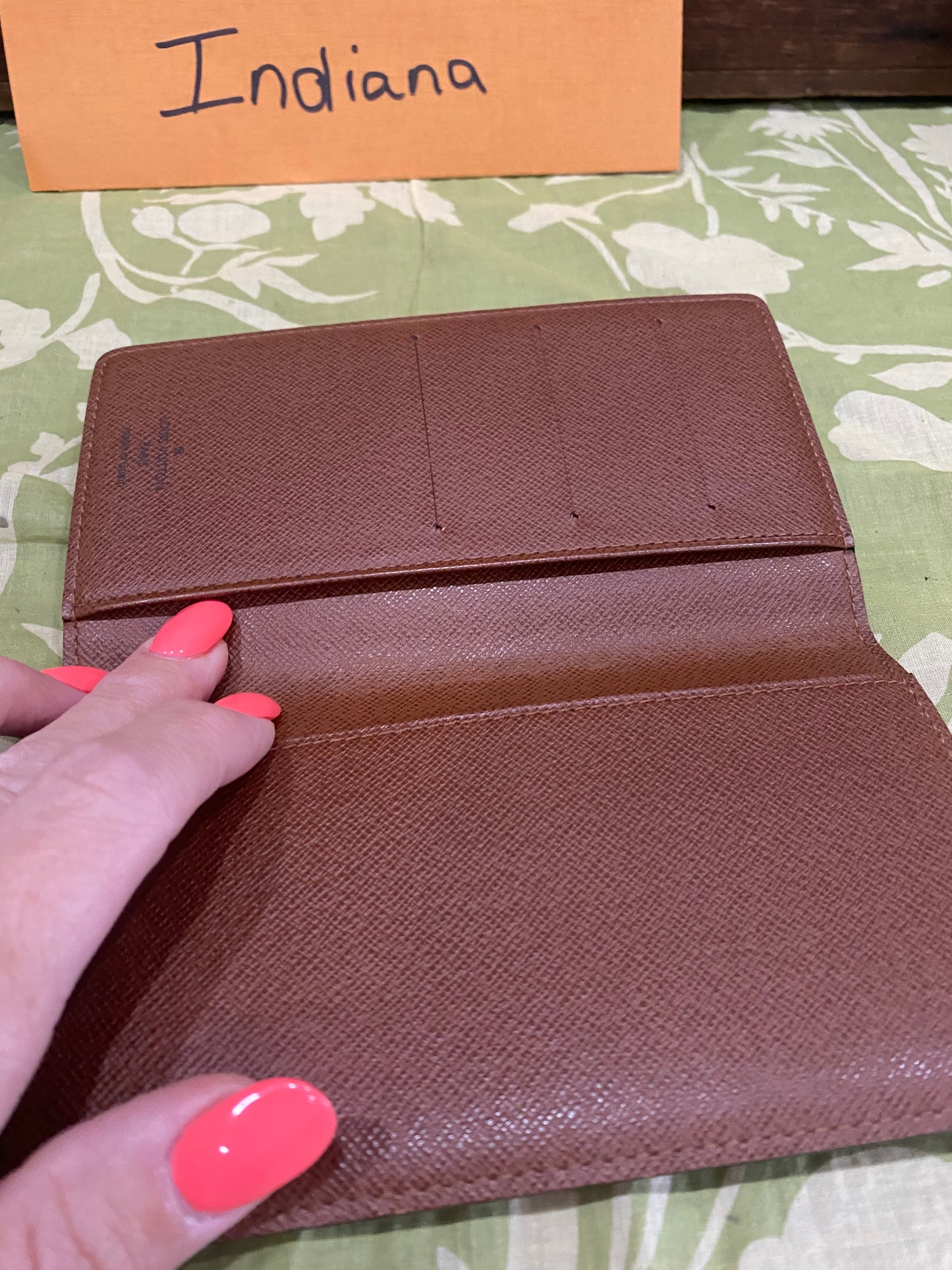 Checkbook Cover (with three credit card slots)
