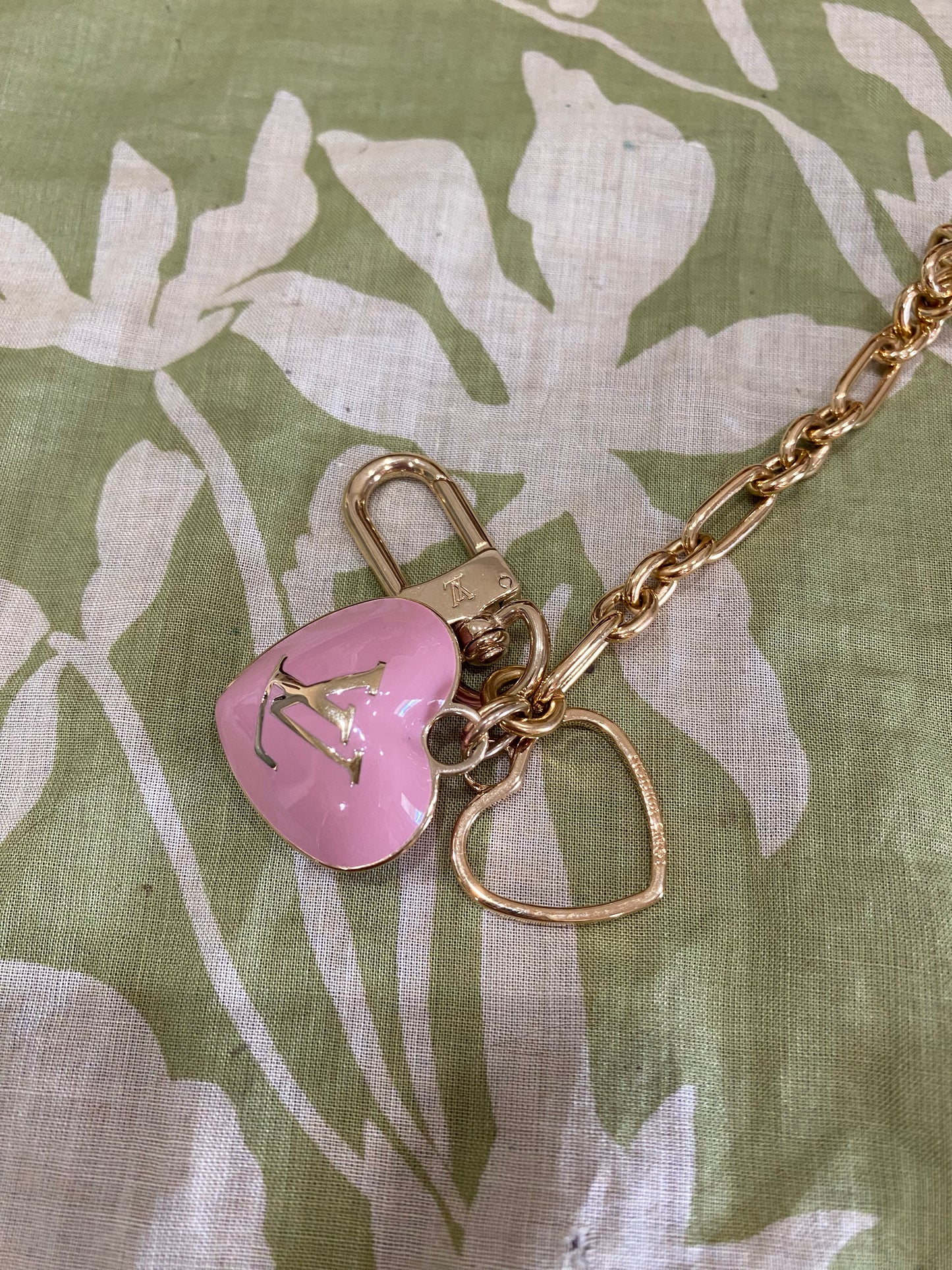 Pink Vernis Heart Coin Purse/Bag Charm