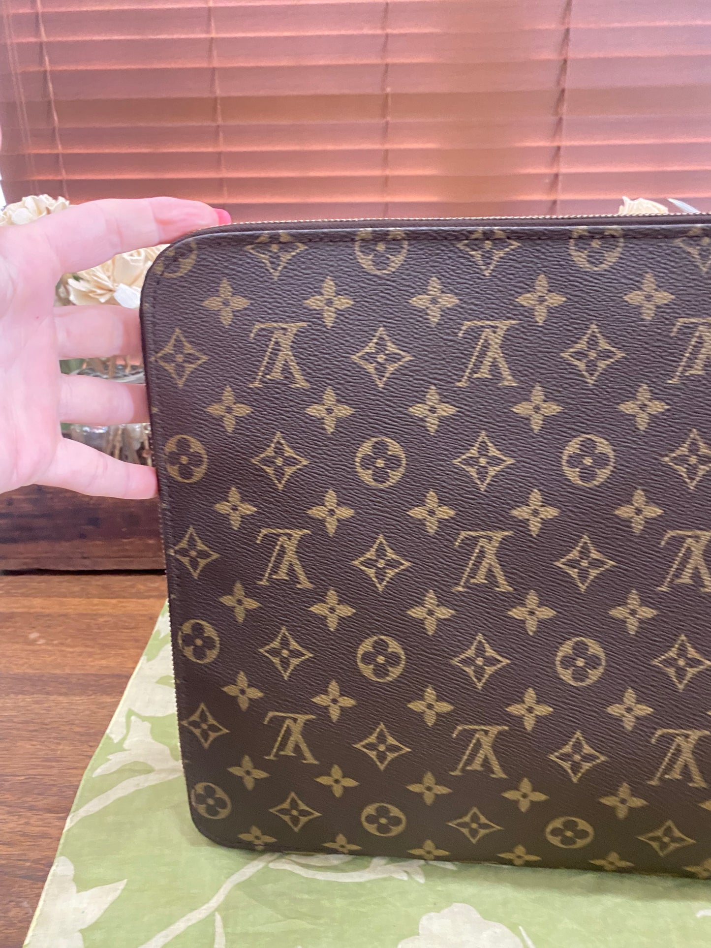 Vintage Porte Document Portfolio Clutch