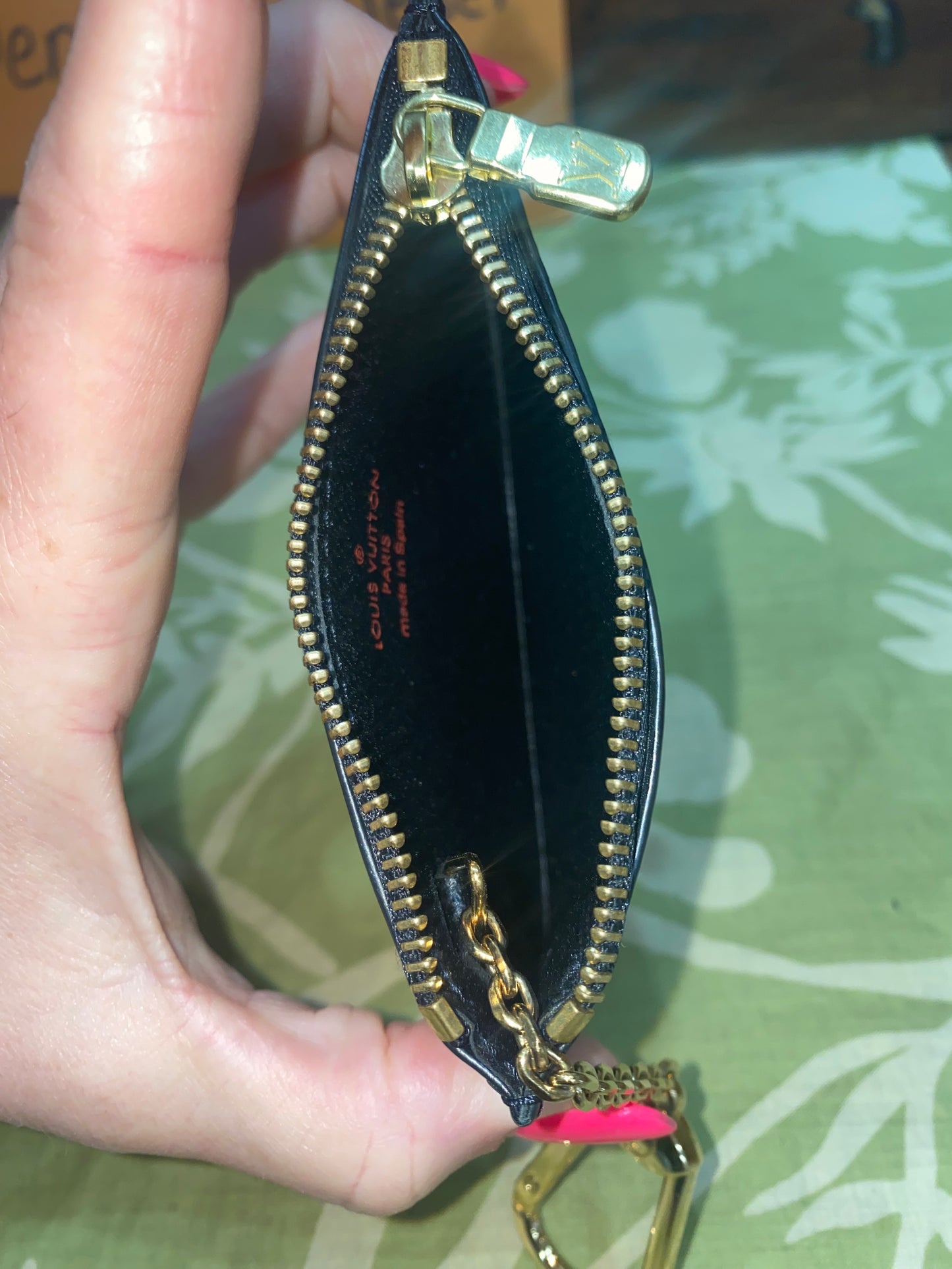 NEW Epi Noir (black) Pochette Cles Key Coin Purse