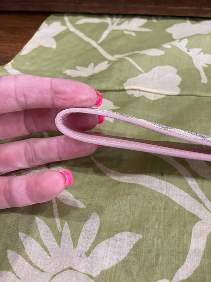 City Pouch- studded DA print with removable wristlet strap