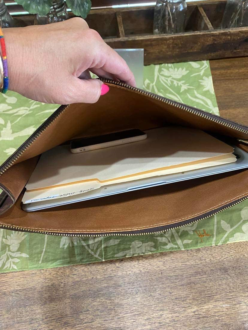 Vintage Porte Document Portfolio Clutch