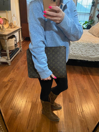 Vintage Porte Document Portfolio Clutch