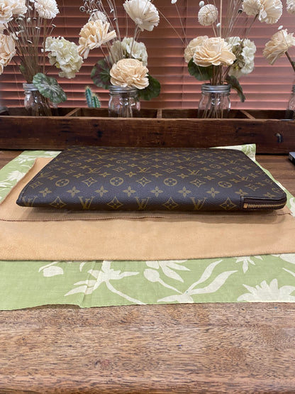 Vintage Porte Document Portfolio Clutch
