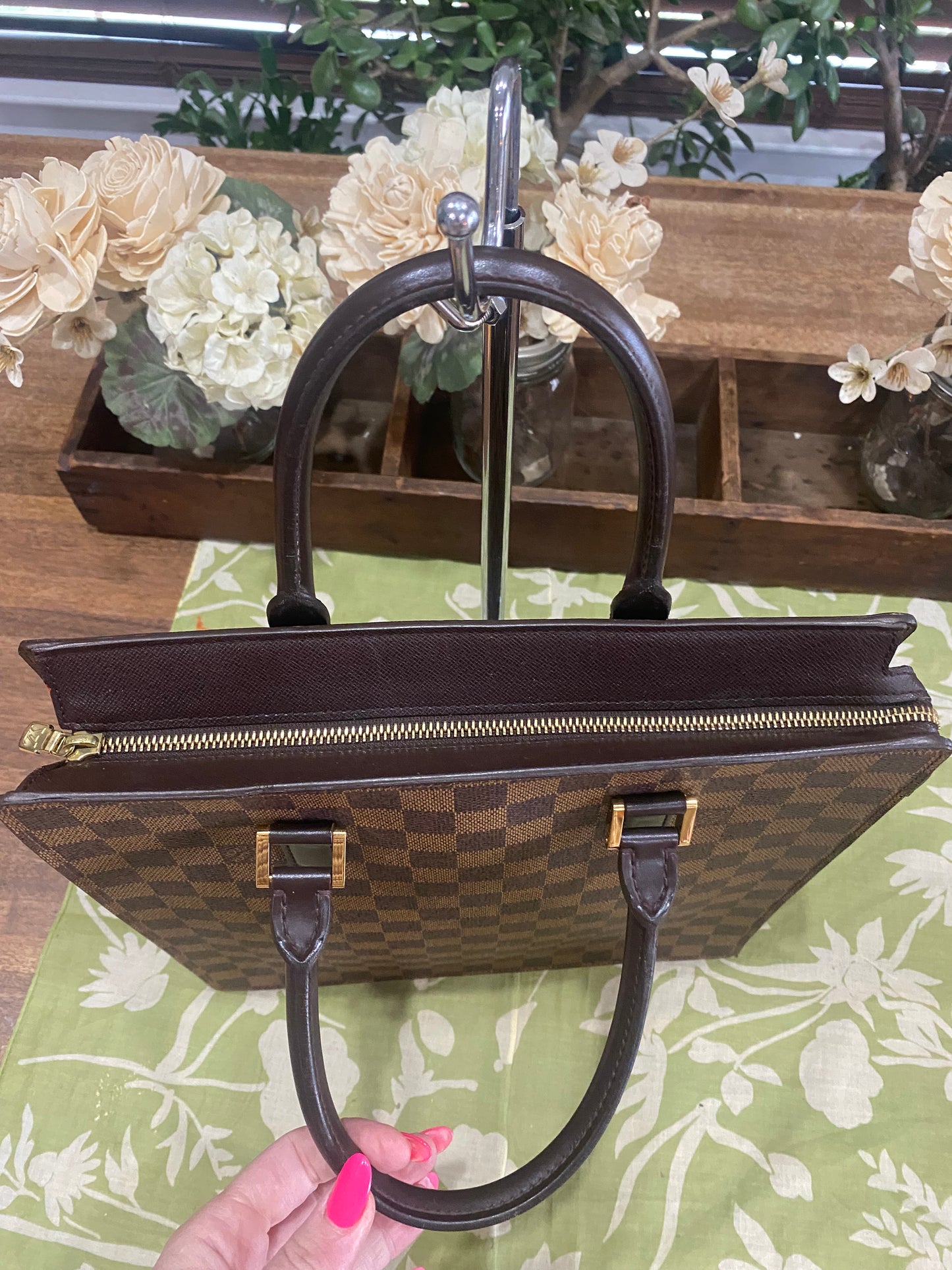 Venice PM Sac Plat in Damier Ebene