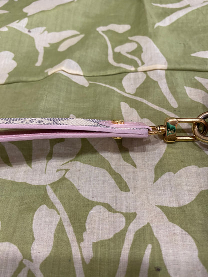 City Pouch- studded DA print with removable wristlet strap