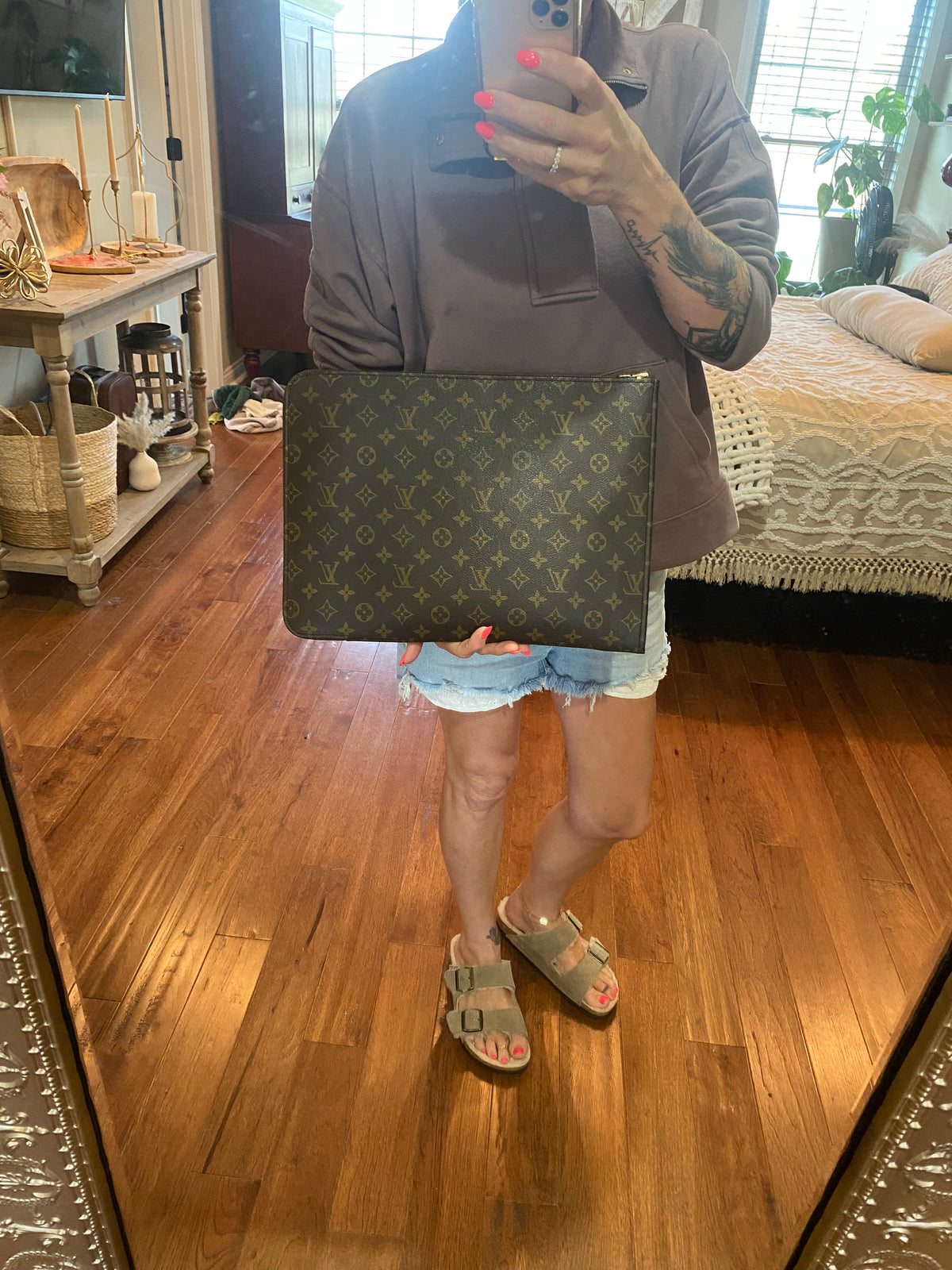 Vintage Porte Document Portfolio Clutch