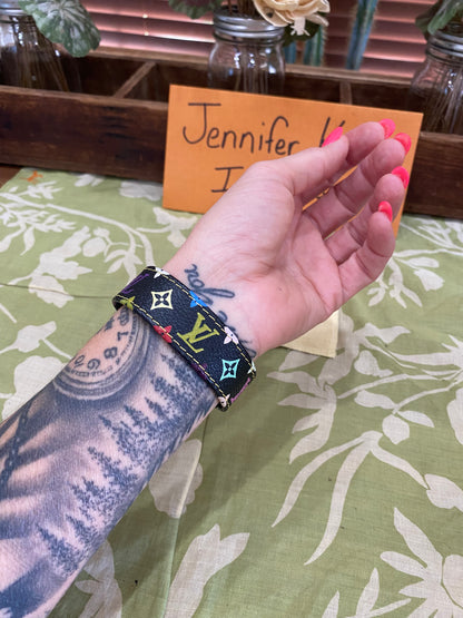 Multicolored Monogram Roppongi/VIP Snap Bracelet