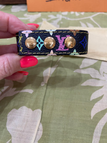 Multicolored Monogram Roppongi/VIP Snap Bracelet
