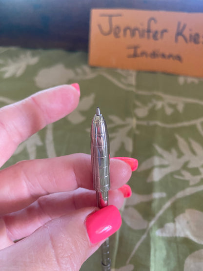 Silver Tone Twist Top Pen