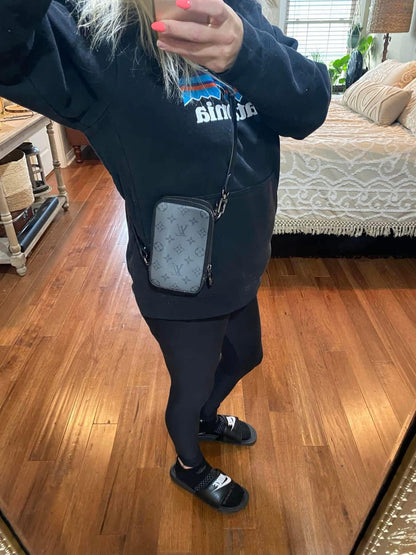 Reverse Monogram Eclipse Double Phone Pouch