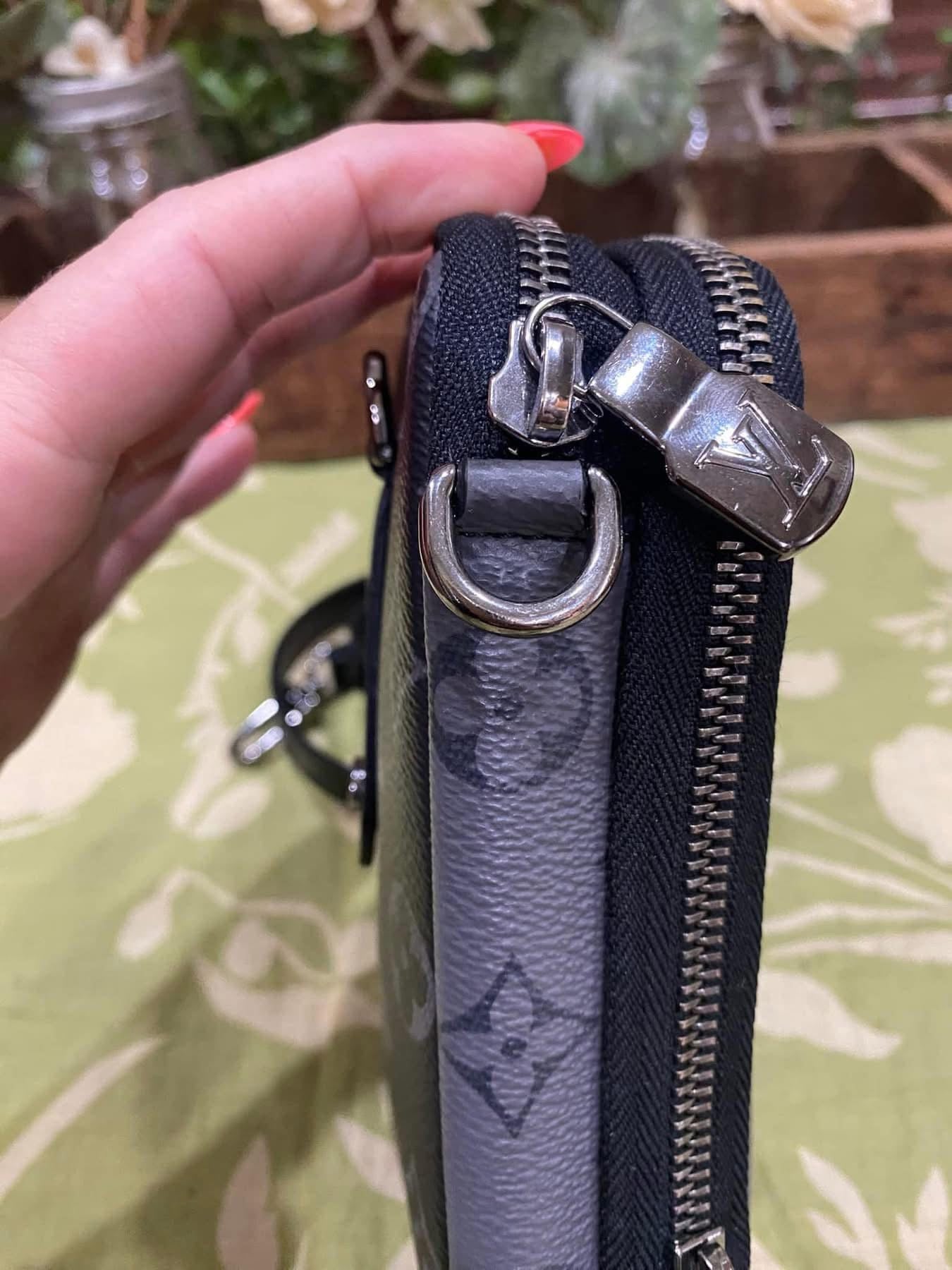 Reverse Monogram Eclipse Double Phone Pouch