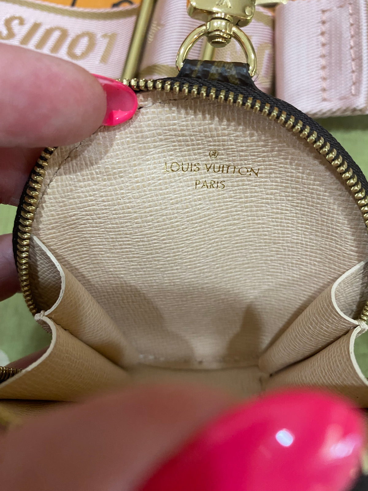 NEW Jacquard Removable Adjustable Strap and Coin Pouch
