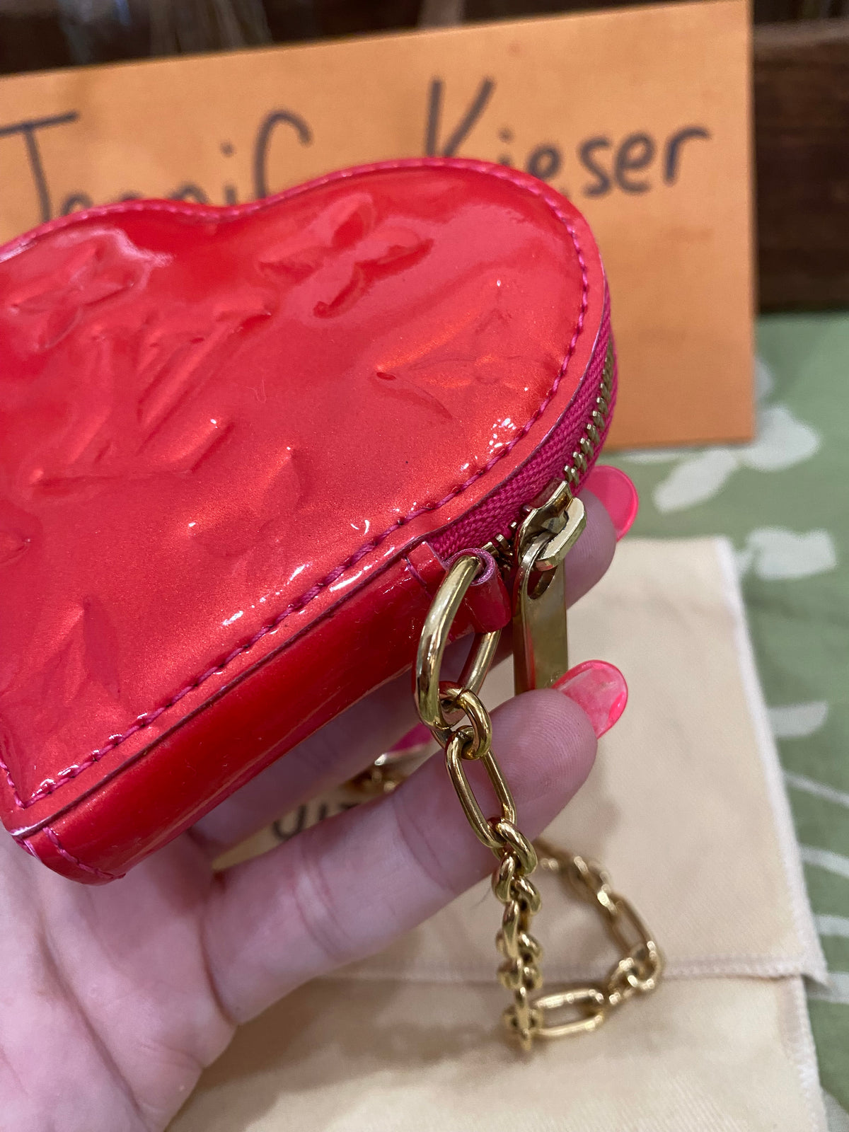 Vernis Porte Monnaie Heart Coin Purse/Bag Charm