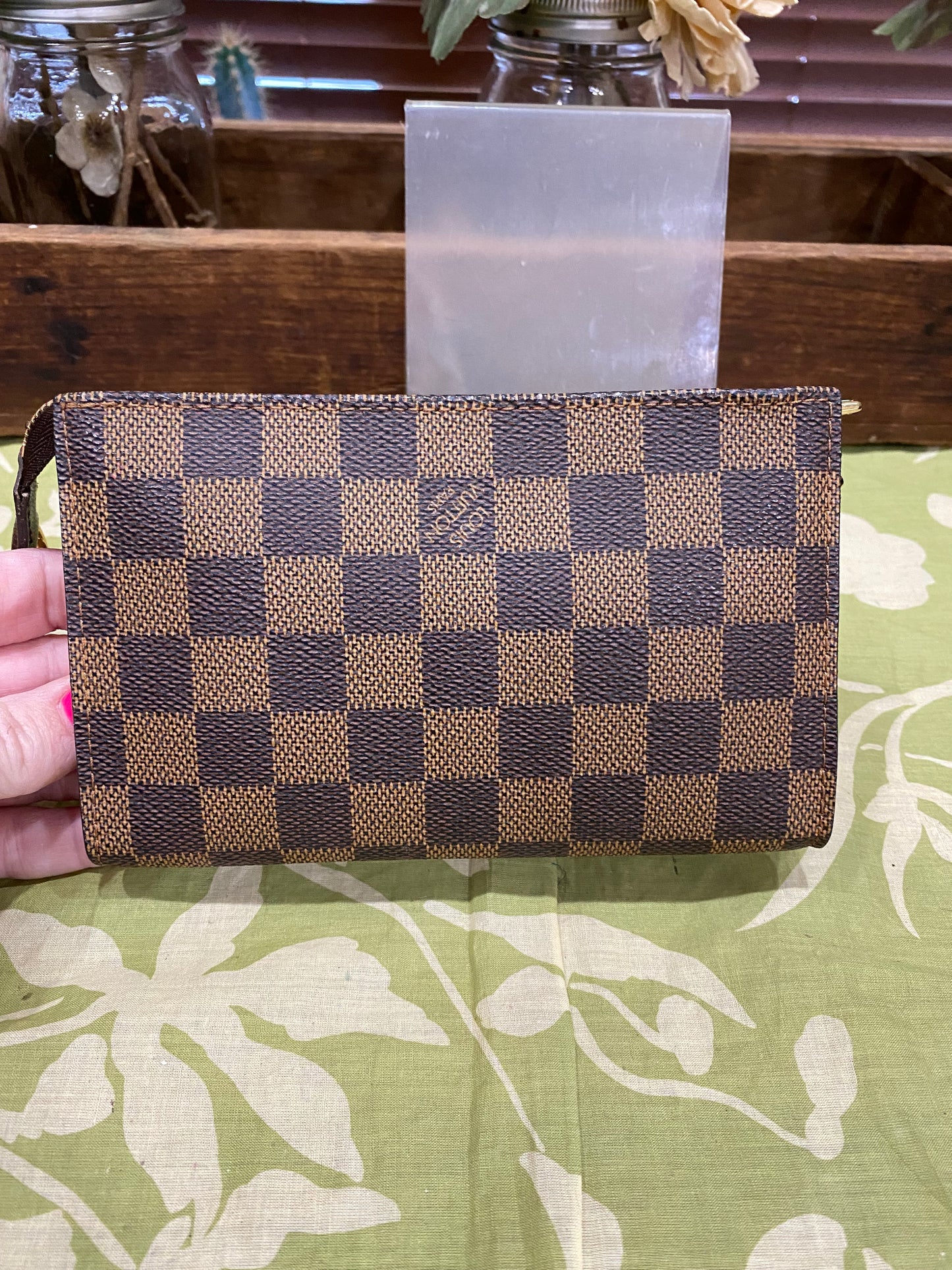 Bucket Pouch PM in DE print-comes with original wristlet strap