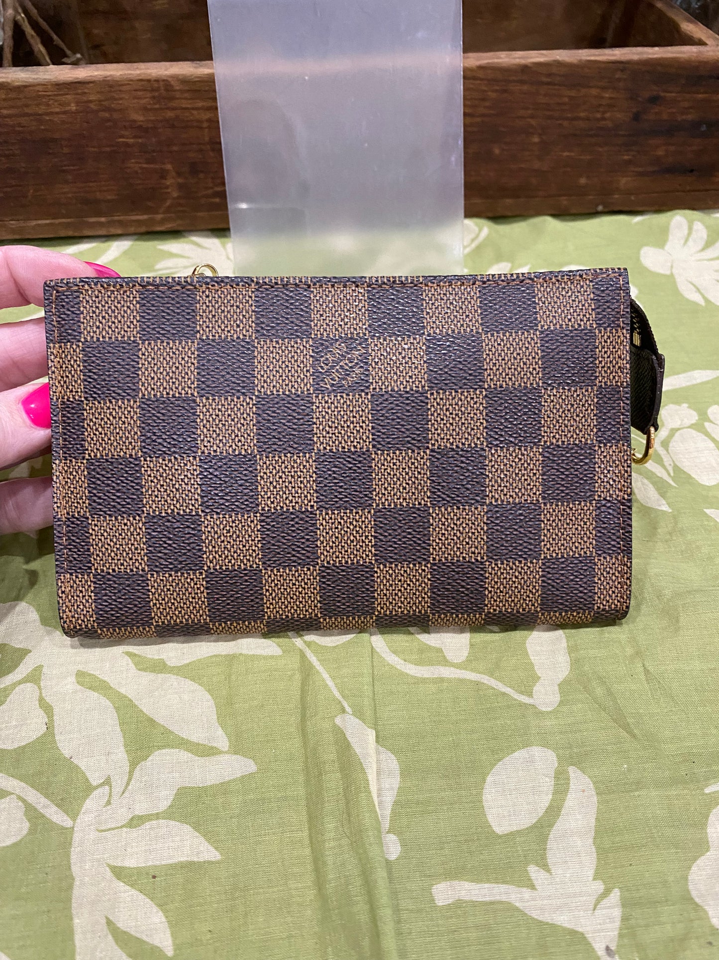 Bucket Pouch PM in DE print-comes with original wristlet strap